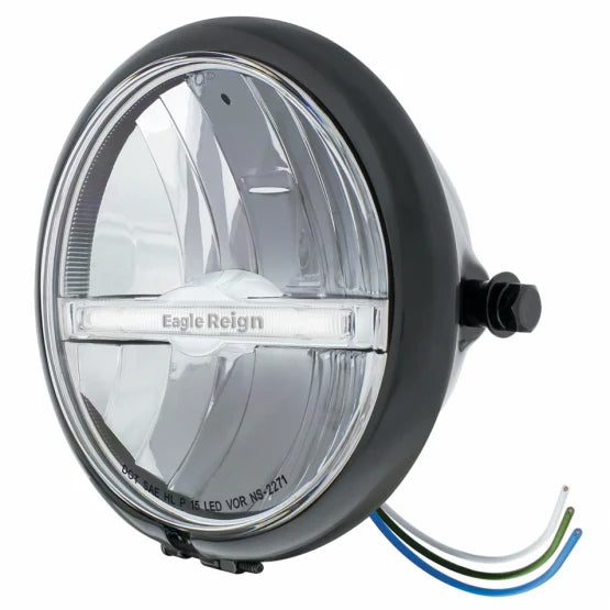 Eagle Reign LED Motorcycle Headlight | High-Intensity, Street & Off-Road
