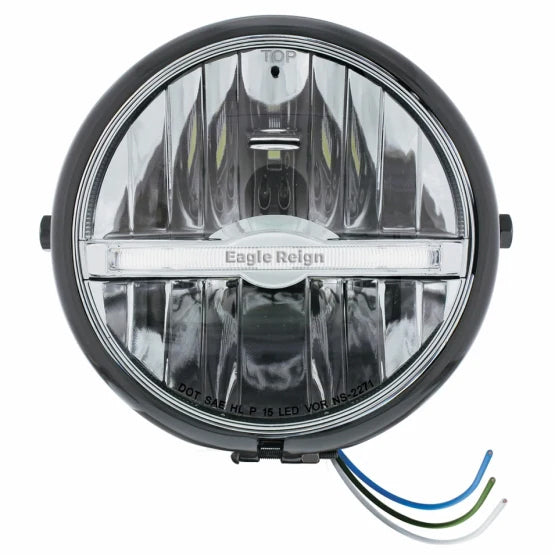 Eagle Reign LED Motorcycle Headlight | High-Intensity, Street & Off-Road