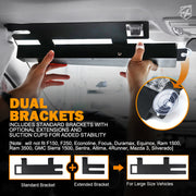 Dual LED Visor Windshield Strobe Lights Brackets