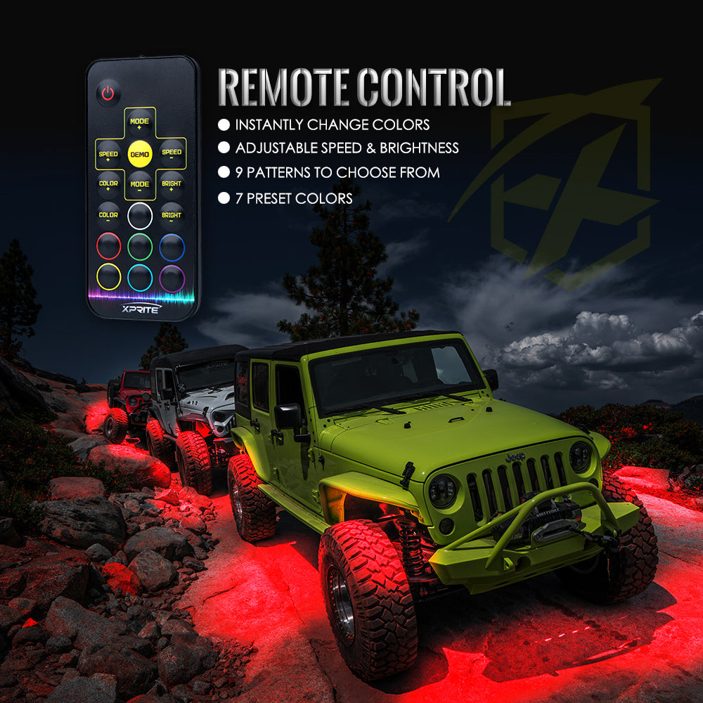 LED Rock Lights remote