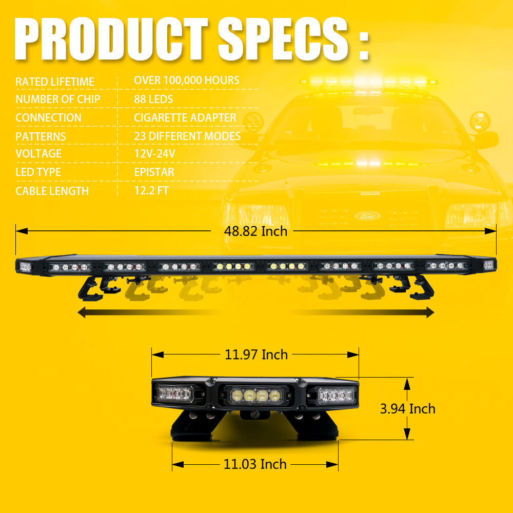 Professional Roof Top LED Strobe Specs