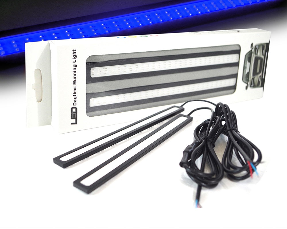 Par de Luces LED COB Azul Antiniebla DRL 17CM Xprite