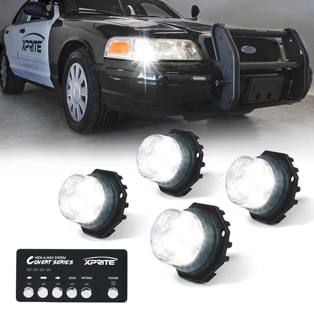 Hide-A-Way LED Strobe Lights White