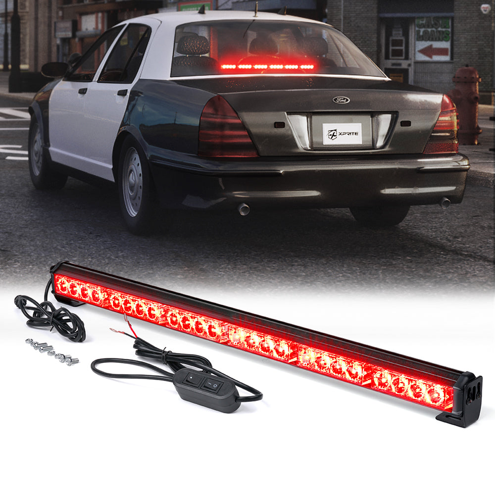 LED Strobe Light Bar red