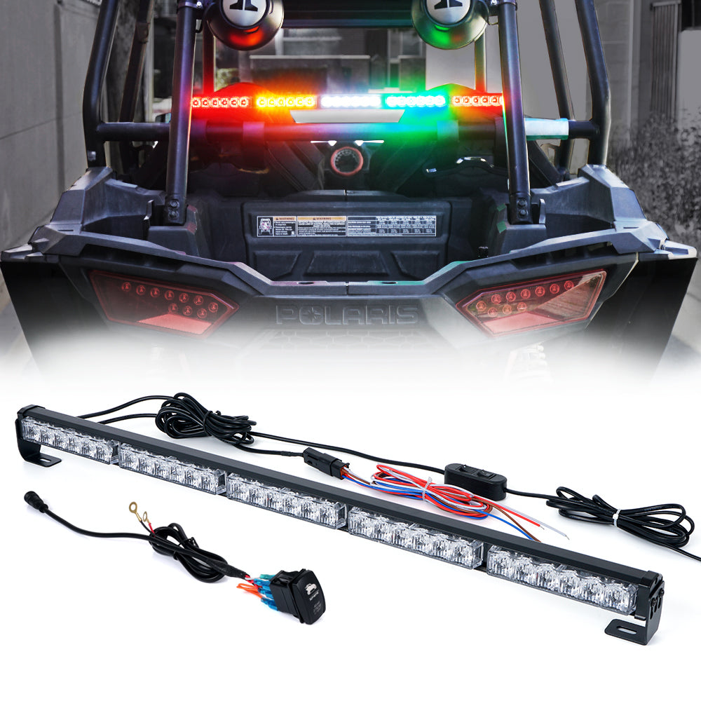 Rear Chase Strobe Light Bar green