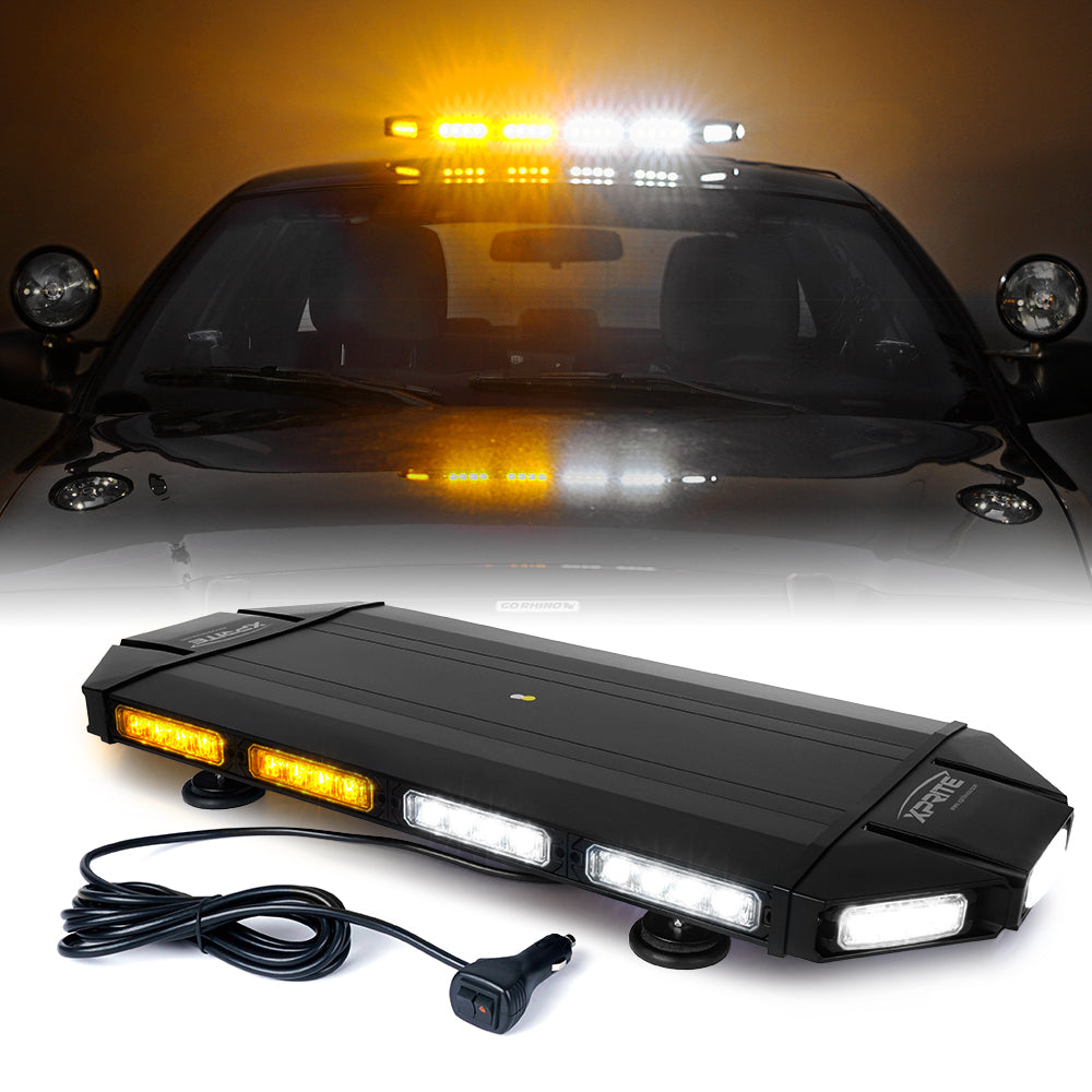 Roof Top Strobe Light Bar 27" White