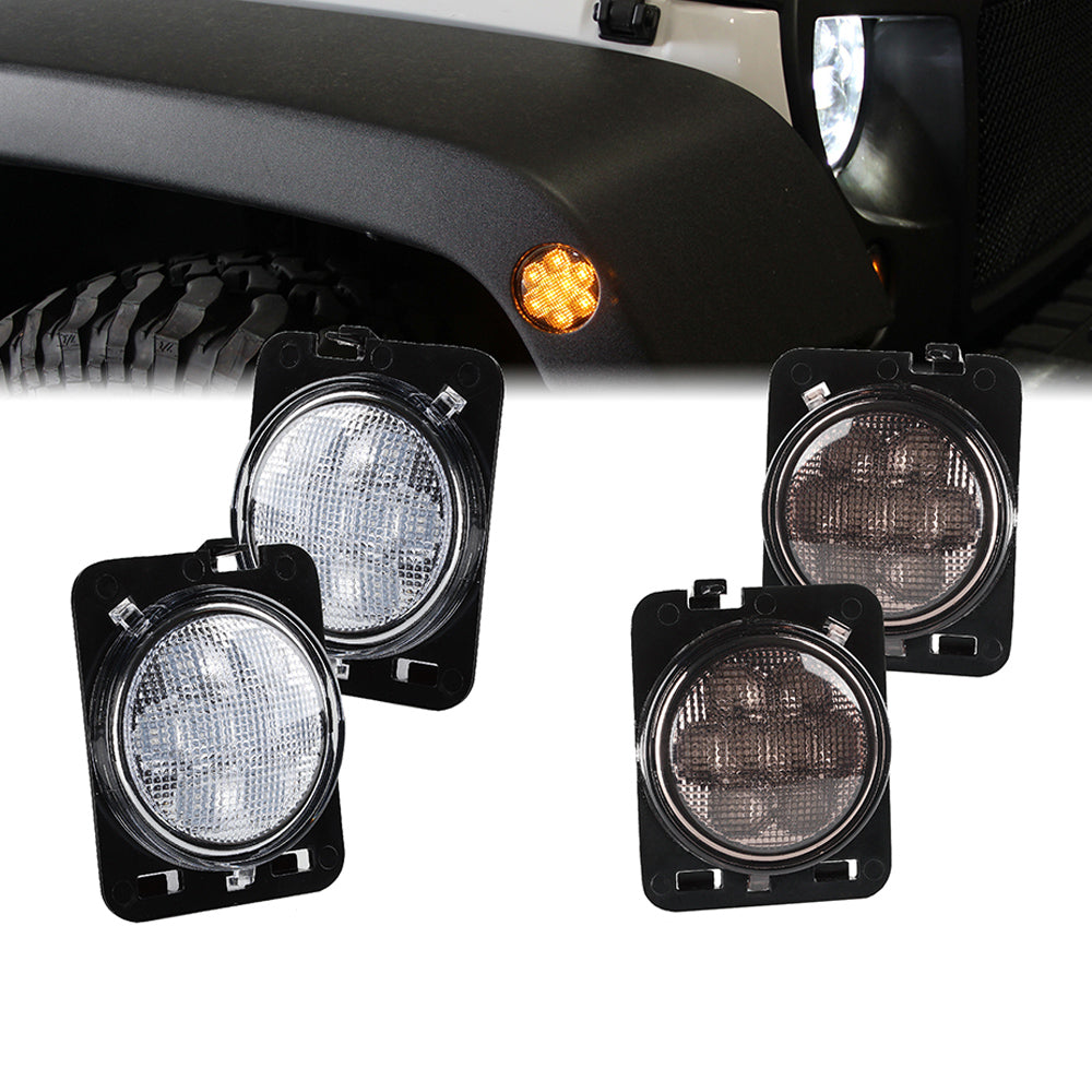 Luces de Guardabarros Laterales LED Para Jeep Wrangler JK 2007 - 2018 Xprite