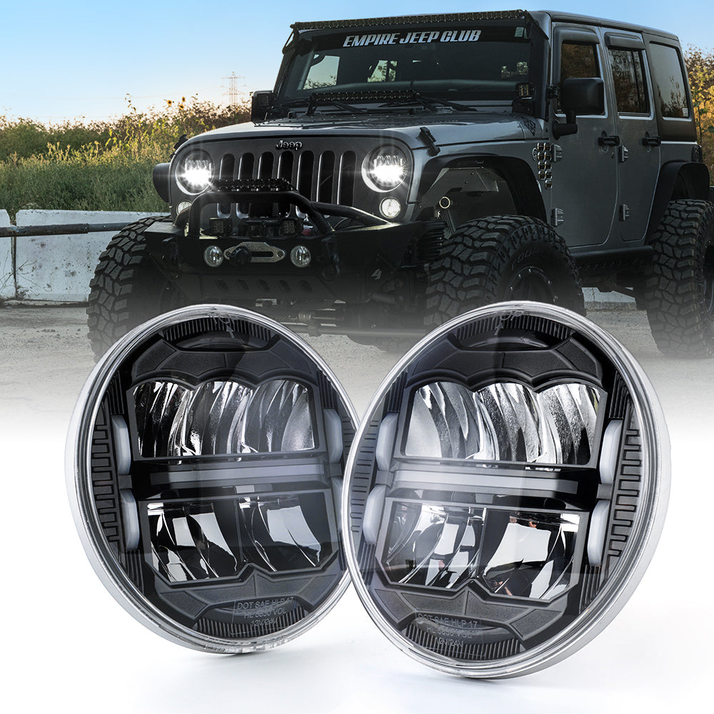 LED Headlights With DRL