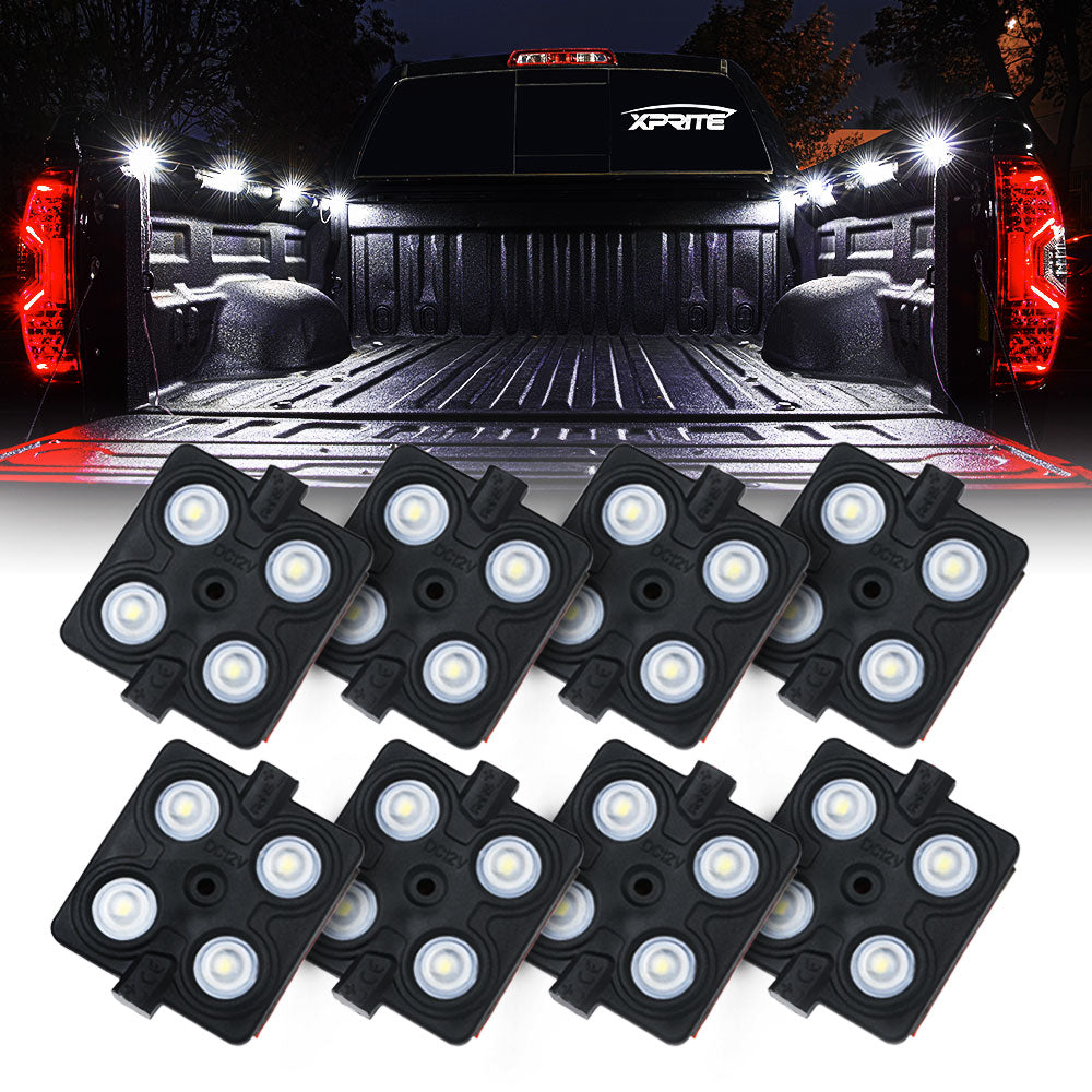 Kit de Iluminación LED Para Caja de Pick Up de 8 Módulos de Roca con Switch Xprite