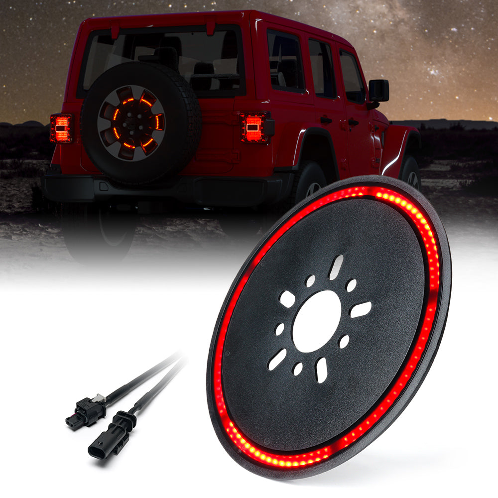 Luz de Freno LED de 14" Para Neumático de Repuesto De Jeep Wrangler JL JLU 2018+ Serie Typhoon Xprite