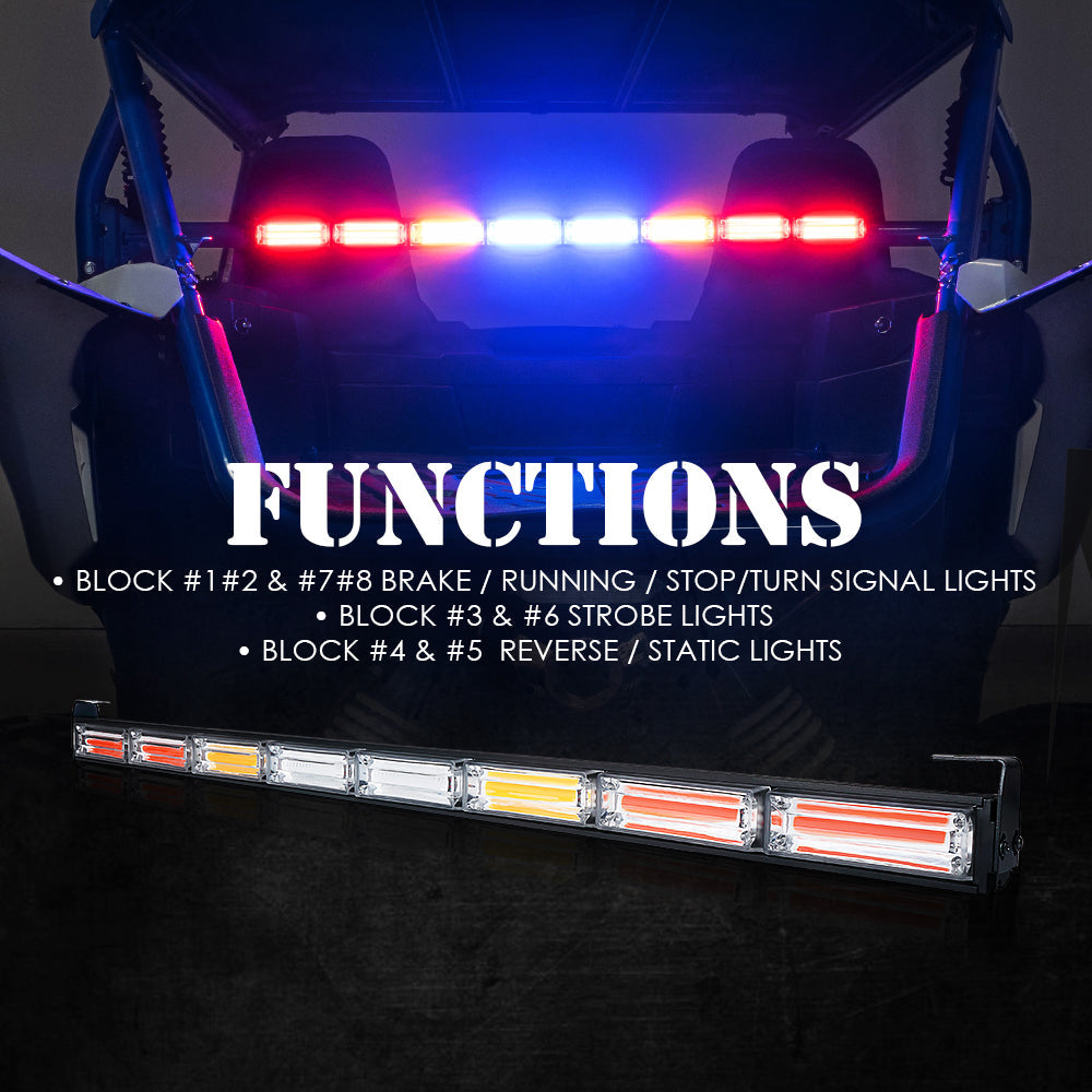 Rear Chase Strobe Light Bar function