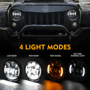 LED Headlights With DRL Features