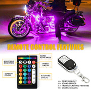 Motorcycle Underbody Glow Kit Remote