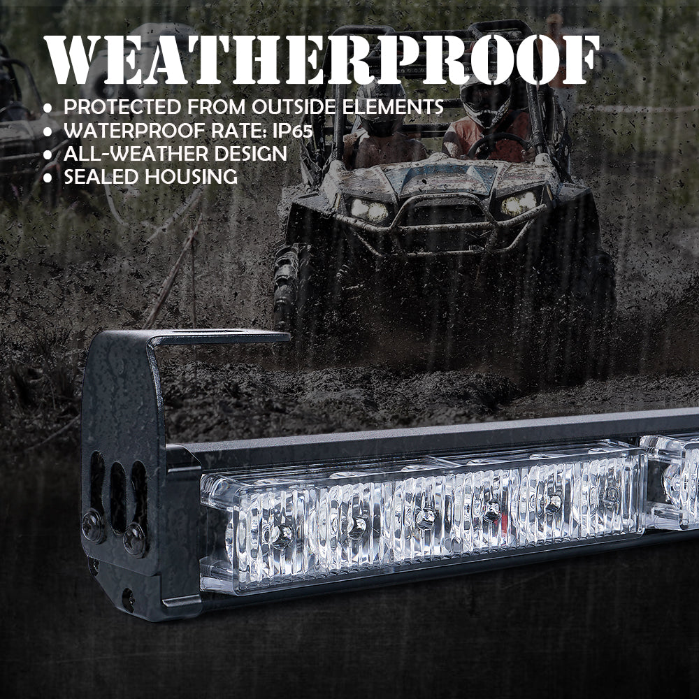 Rear Chase LED Strobe Lightbar Weatherproof