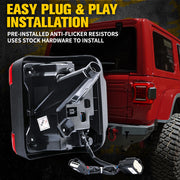 LED Taillights For Jeep JL Plug Play