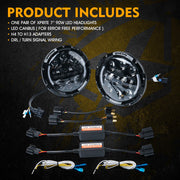 LED Headlights With DRL Includes