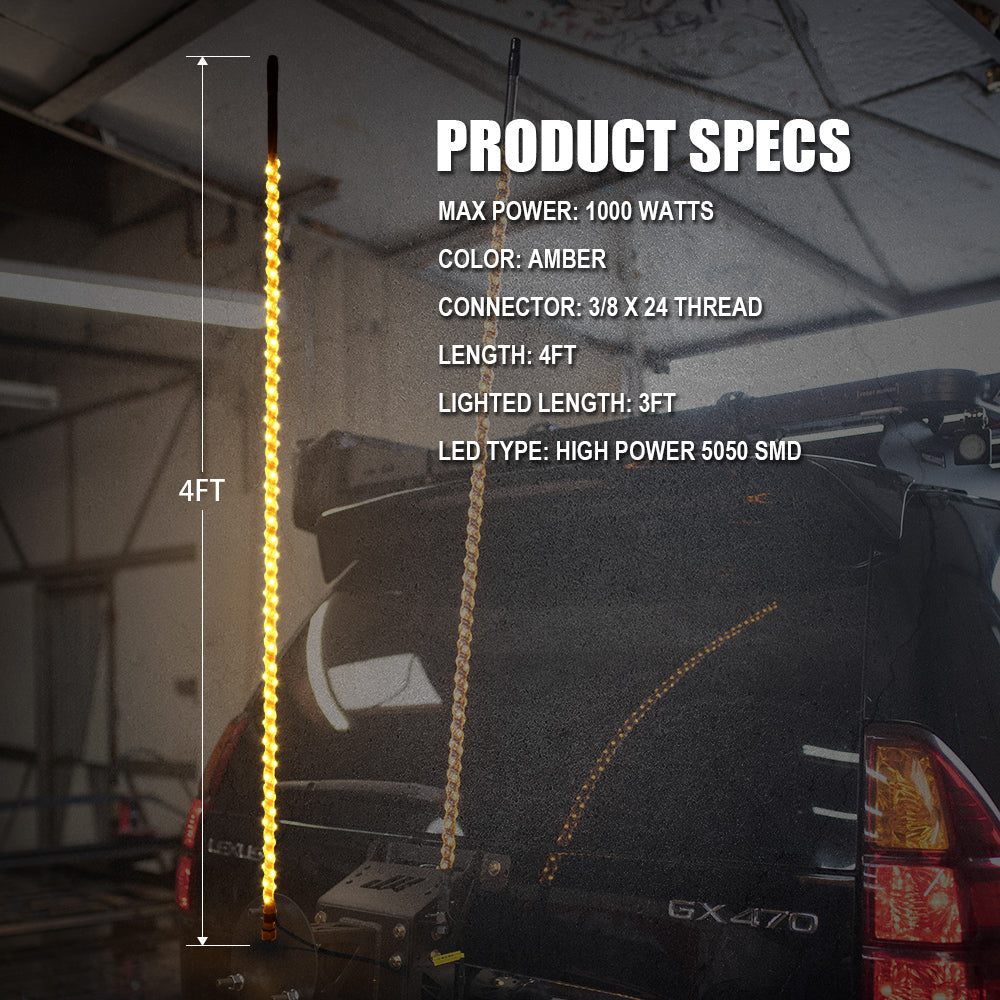 4ft CB Radio Antenna Specs