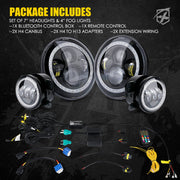 LED Fog & Headlight Includes