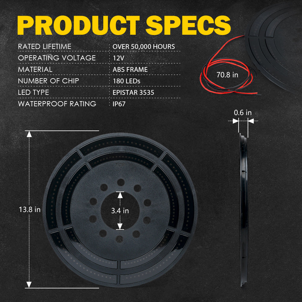 Spare Tire LED Brake Light Specs