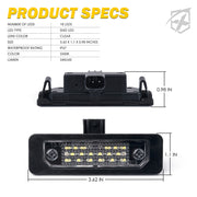 LED License Plate Light Assembly Specs