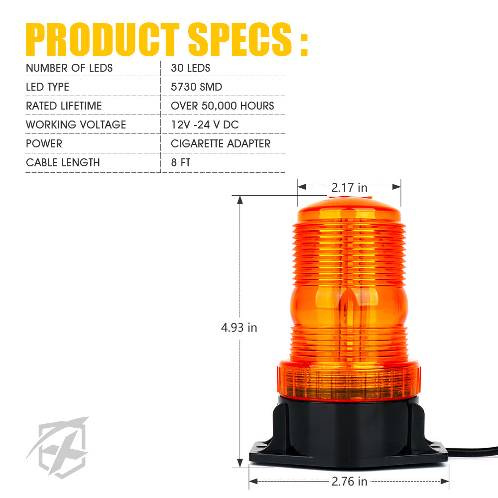 LED Beacon Strobe Light Specs