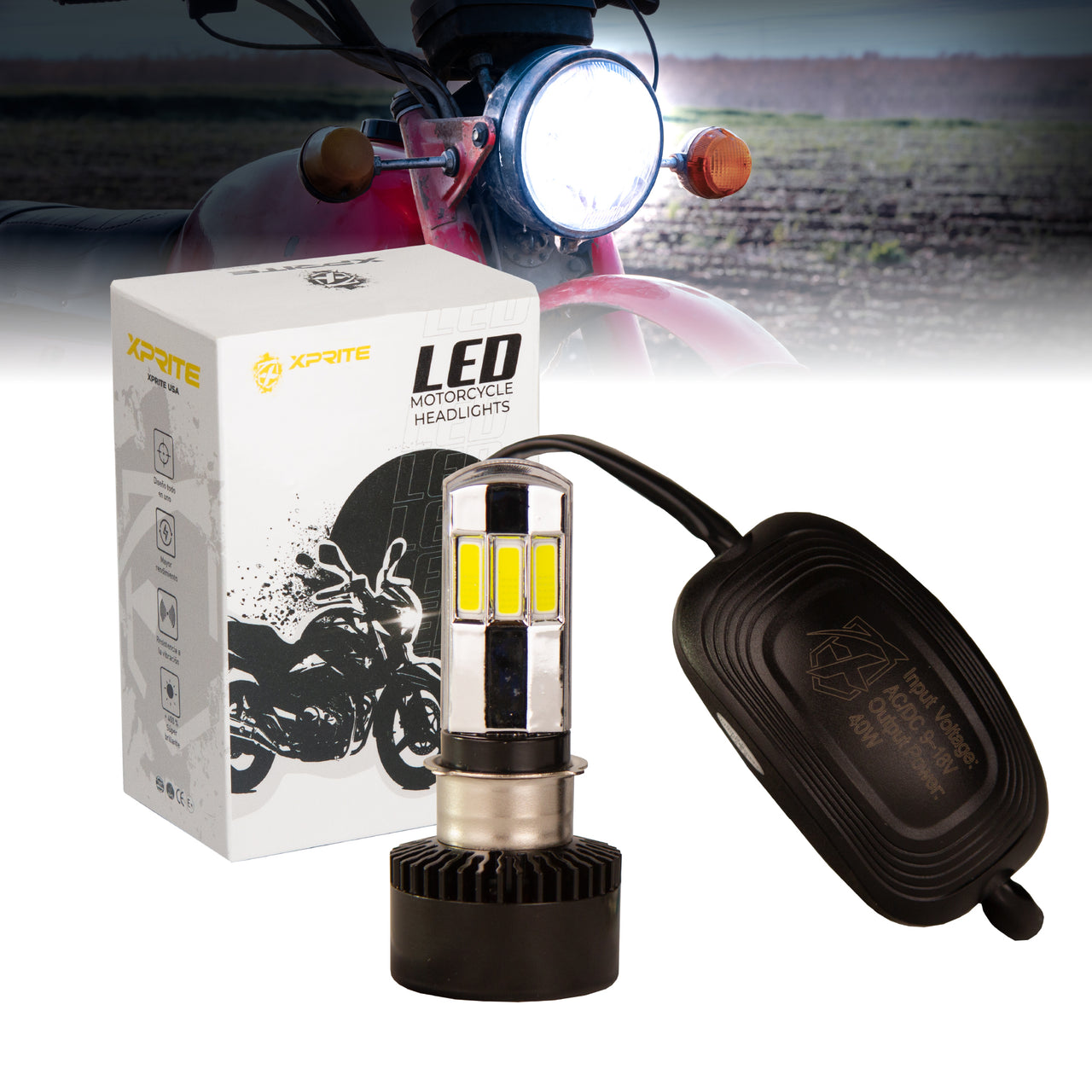 Bombilla LED Para Faros de Motocicleta | M02M DRL 40W