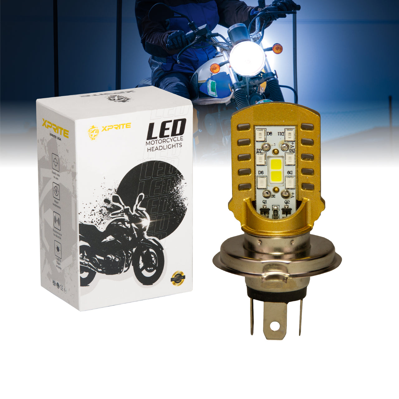 Bombilla LED Para Faros de Motocicleta | M11J-H4 8W