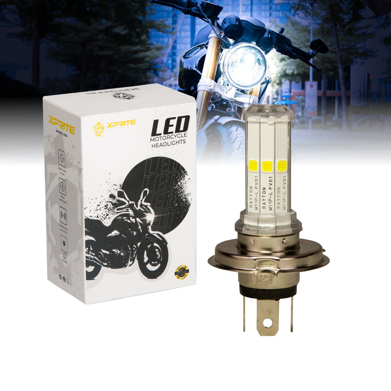 Bombilla LED Para Faros de Motocicleta | M11P H4 5W