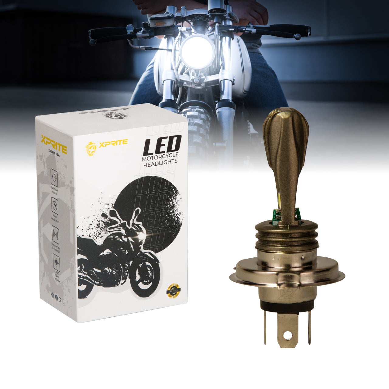 Bombilla LED Para Faros de Motocicleta | M11R H4 8W