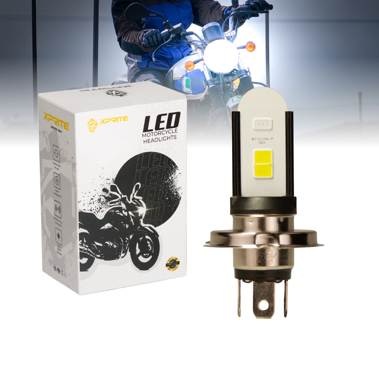 Bombilla LED Para Faros de Motocicleta | M11U H4 8W